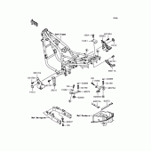 Схема узла: Крепление двигателя для Kawasaki ZR750 ZR-7S