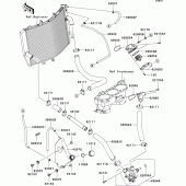 Схема вузла: Water pipe для Kawasaki ZX1000 Ninja ZX-10R