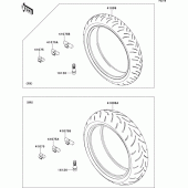 Схема вузла: Шини для Kawasaki ZR1000 Z1000