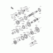 Схема узла: Трансмиссия для Kawasaki EX650 Ninja 650