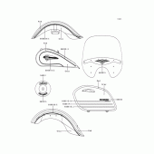Схема вузла: Decals(red/gray) для Kawasaki VN1500 Vulcan 1500 Nomad Fi