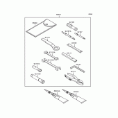 Схема вузла: Інструмент для Kawasaki KL250 KL250 Super Sherpa