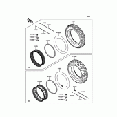Схема вузла: Шини для Kawasaki VN900 Vulcan 900 Classic