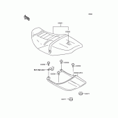 Схема вузла: Сидіння для Kawasaki ZR400 ZRX-II