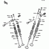 Схема вузла: Клапан для Kawasaki EX500 GPZ500S