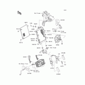 Схема вузла: Радіатор для Kawasaki VN1700 VN1700 Voyager ABS