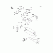 Схема узла: Переключатель передач для Kawasaki ZX1100 GPZ1100