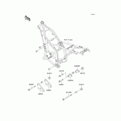 Схема вузла: Кріплення двигуна для Kawasaki KLX300R