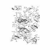 Схема вузла: Заднє крило для Kawasaki EN650 Vulcan S ABS