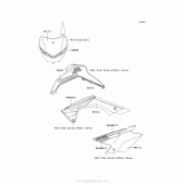 Схема вузла: Decals (Green)(Baf) для Kawasaki KLX140 KLX140L