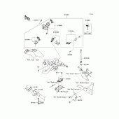 Схема вузла: Ignition switch/locks/reflectors для Kawasaki VN1700 Vulcan 1700 Classic LT
