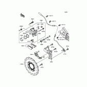 Схема вузла: Заднє гальмо для Kawasaki KLE650 Versys 650 ABS