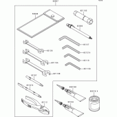 Схема вузла: Owner`s tools для Kawasaki VN1500 VN1500 Classic Tourer
