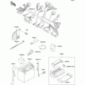 Схема вузла: Електроустаткування для Kawasaki ZR750 Zephyr