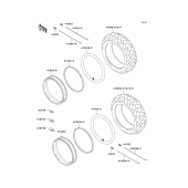 Схема вузла: Шини для Kawasaki VN1500 Vulcan 1500 Classic