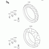 Схема вузла: Шини для Kawasaki ZX900 Ninja ZX-9R