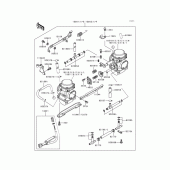 Схема узла: Карбюратор(1/4) для Kawasaki KLE500