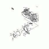 Схема вузла: Chain Cover для Kawasaki VN1700 Vulcan 1700 Nomad ABS