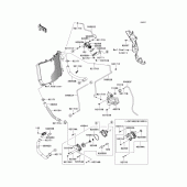 Схема узла: Water pipe(1/2) для Kawasaki ZX1400 Ninja ZX-14R ABS