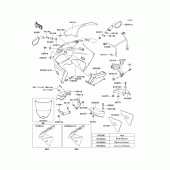 Схема вузла: Cowling(zx600-j1) для Kawasaki ZX600 Ninja ZX-6R