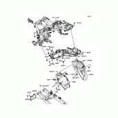 Схема узла: Заднее крыло для Kawasaki KLE300 Versys-X 300 ABS
