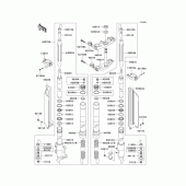 Схема узла: Передняя вилка(1/2)(a7f) для Kawasaki KLX300R