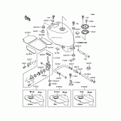 Схема узла: Топливный бак для Kawasaki ZX400 ZXR400R