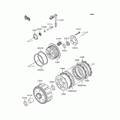 Схема вузла: Зчеплення для Kawasaki KLX250 KLX250