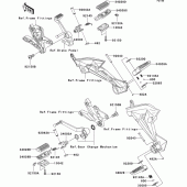 Схема вузла: Підніжки для Kawasaki ZR750 Z750