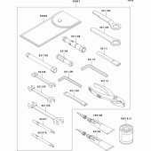 Схема вузла: Owner`s tools для Kawasaki VN800 Vulcan 800 Drifter