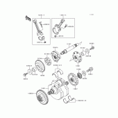 Схема вузла: Колінчастий вал для Kawasaki VN1500 Vulcan 1500 Nomad Fi