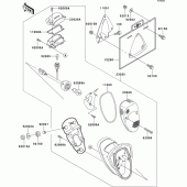 Схема вузла: Taillight(s) для Kawasaki VN800 Vulcan 800 Drifter