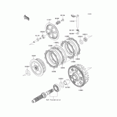 Схема узла: Сцепление для Kawasaki KLE650 Versys 650 ABS