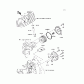 Схема узла: Масляный насос для Kawasaki KLX140 KLX140