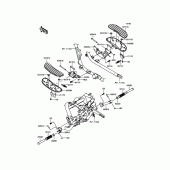 Схема вузла: Підніжки для Kawasaki VN1700 Vulcan 1700 Vaquero ABS