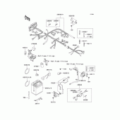 Схема вузла: Електроустаткування для Kawasaki KL650 KLR650