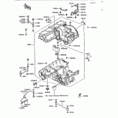 Схема вузла: Картер двигуна для Kawasaki ZG1200 Voyager XII