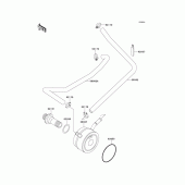 Схема узла: Масляный охладитель для Kawasaki ZX600 Ninja ZX-6R