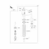 Схема вузла: Амортизатор для Kawasaki KLX300R