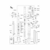 Схема вузла: Передня вилка(1/2) для Kawasaki KLX300R
