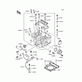 Схема вузла: Головка циліндра для Kawasaki KLX250 KLX250ES
