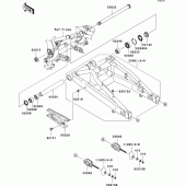 Схема узла: Задний рычаг (Маятник) для Kawasaki EX650 Ninja 650 ABS