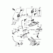 Схема вузла: Ignition Switch/Locks/Reflectors для Kawasaki ZX1000 Ninja ZX-10R
