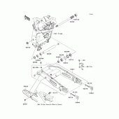 Схема узла: Задний рычаг (Маятник) для Kawasaki ZR750 Z750R