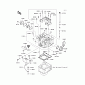 Схема вузла: Головка циліндра для Kawasaki KLX250 KLX250SF