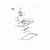 Схема узла: Клапанная крышка для Kawasaki EX300 Ninja 300