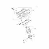 Схема вузла: Циліндр/поршень для Kawasaki EX250 Ninja 250