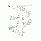 Схема вузла: Поворотники для Kawasaki KLX250 D-Tracker
