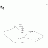 Схема вузла: Сидіння для Kawasaki ZR750 ZR-7