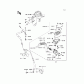 Схема вузла: Clutch master cylinder для Kawasaki ZG1400 Concours 14